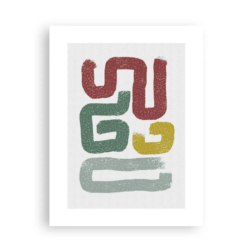 Plakat - På et ukendt sprog - 30x40 cm