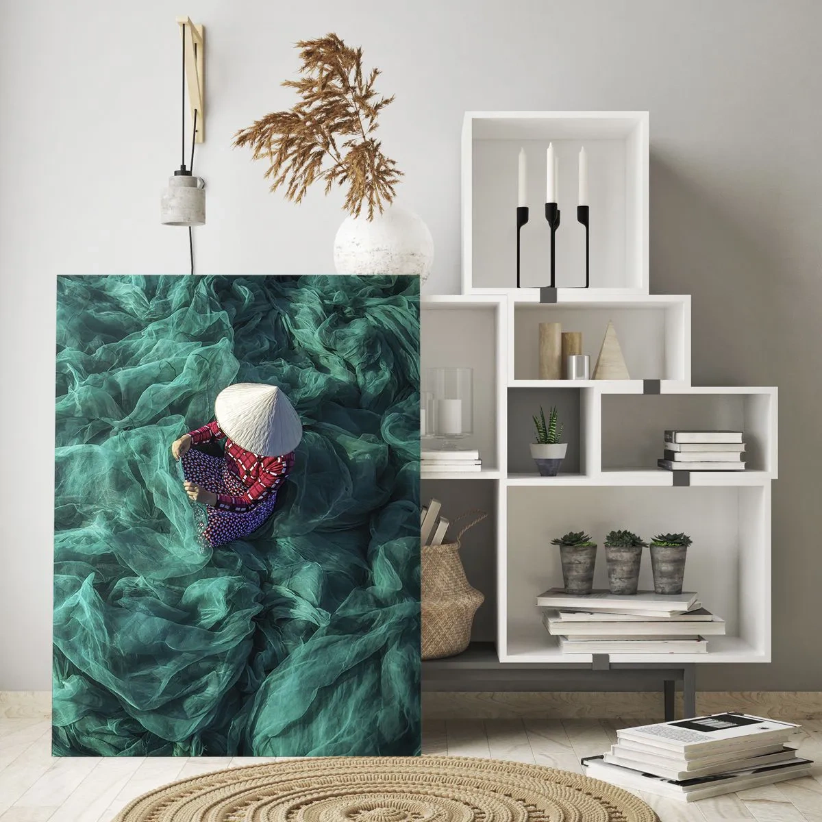 Billede på glas - I et hav af lys - 50x70 cm