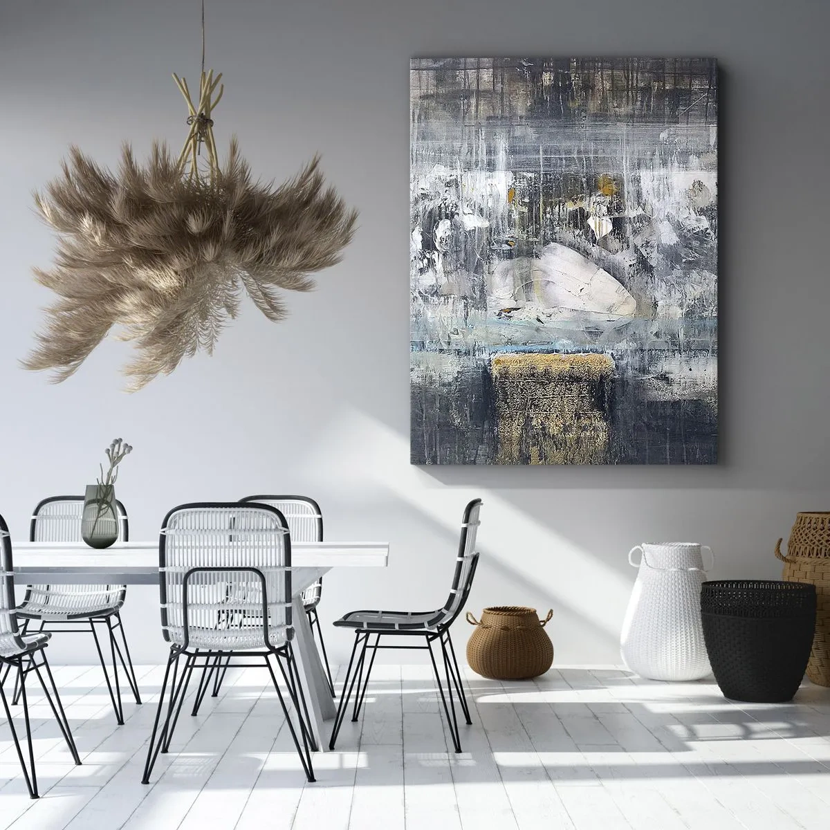 Lærredstryk - Billede på lærred - Som på is, som på fortovet - 50x70 cm
