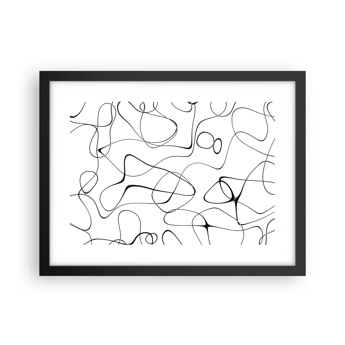 Plakat i sort ramme - Livets veje, skæbnens omskiftelser - 40x30 cm