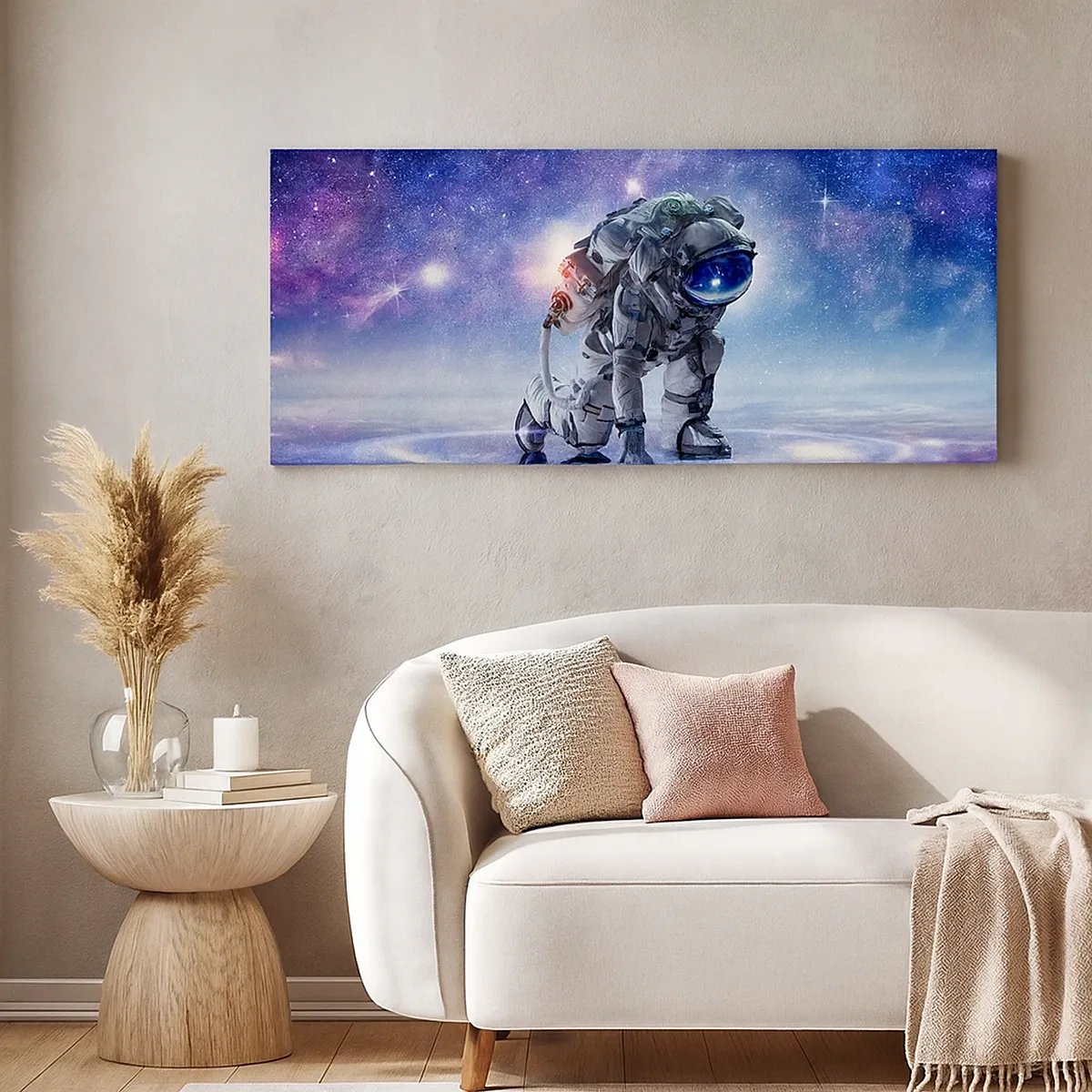 Lærredstryk - Billede på lærred - Den stjerneklare himmel over mig - 30x30 cm