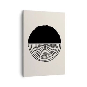 Lærredstryk - Billede på lærred - Halvt og halvt - 50x70 cm