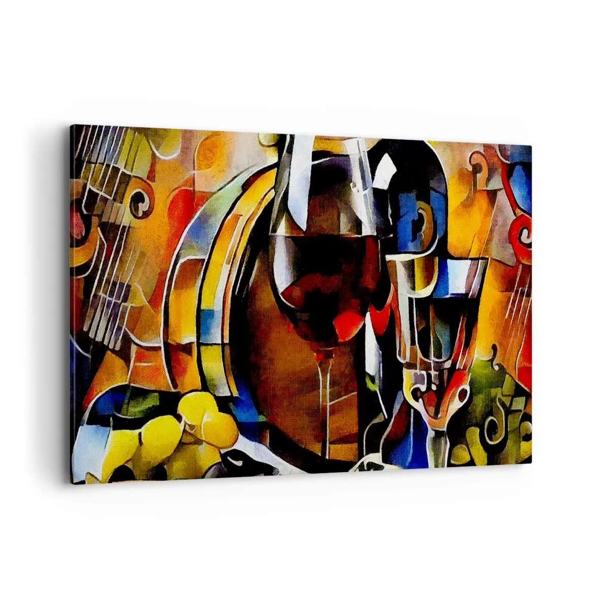 Lærredstryk - Billede på lærred - Og verden bliver mere farverig - 120x80 cm