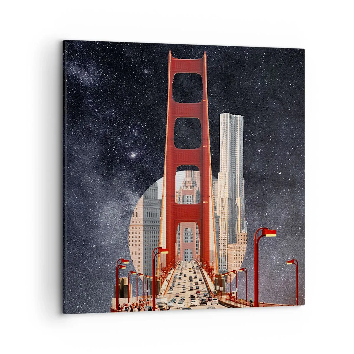 Lærredstryk - Billede på lærred - Altid i centrum - 50x50 cm