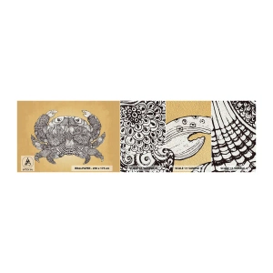 Fototapet Prøve Standard Eco - Fortællinger om hr. krabbe - Krabbe, Dyr, Tegning - 100x30 cm