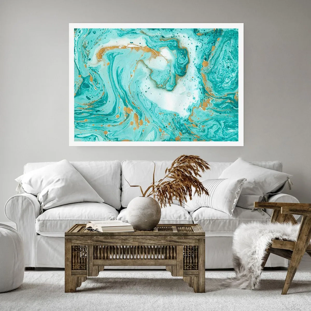 Plakat - Under den store bølge i Edo-perioden - 40x30 cm