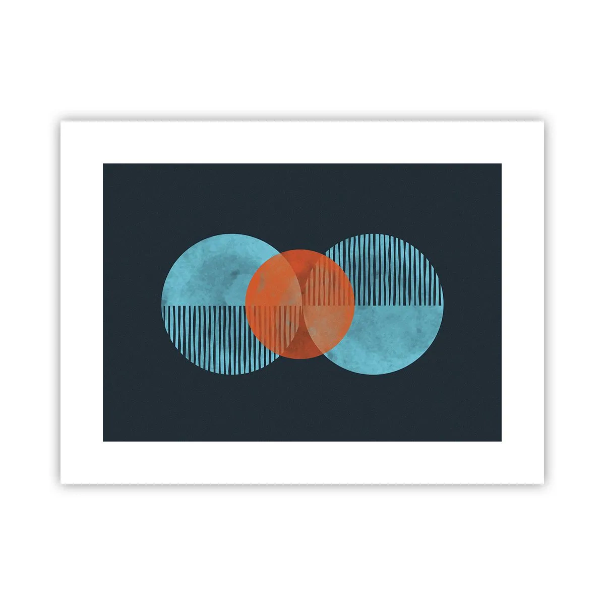 Plakat - Symmetrisk sammensætning - 40x30 cm