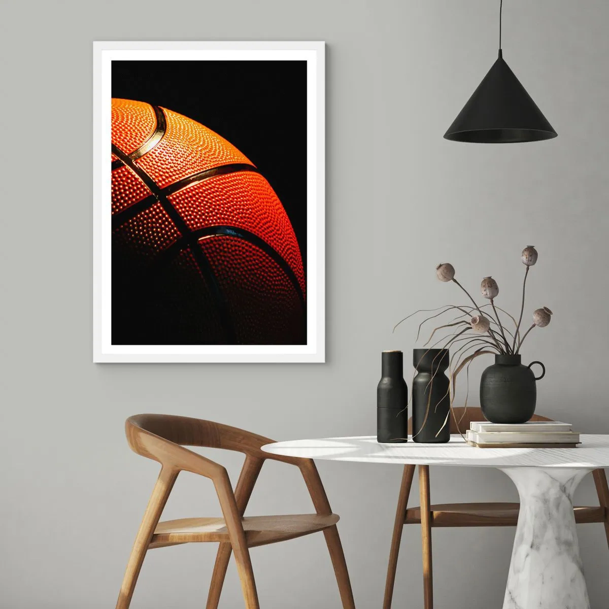 Plakat i hvid ramme - Smuk som en planet - 70x100 cm