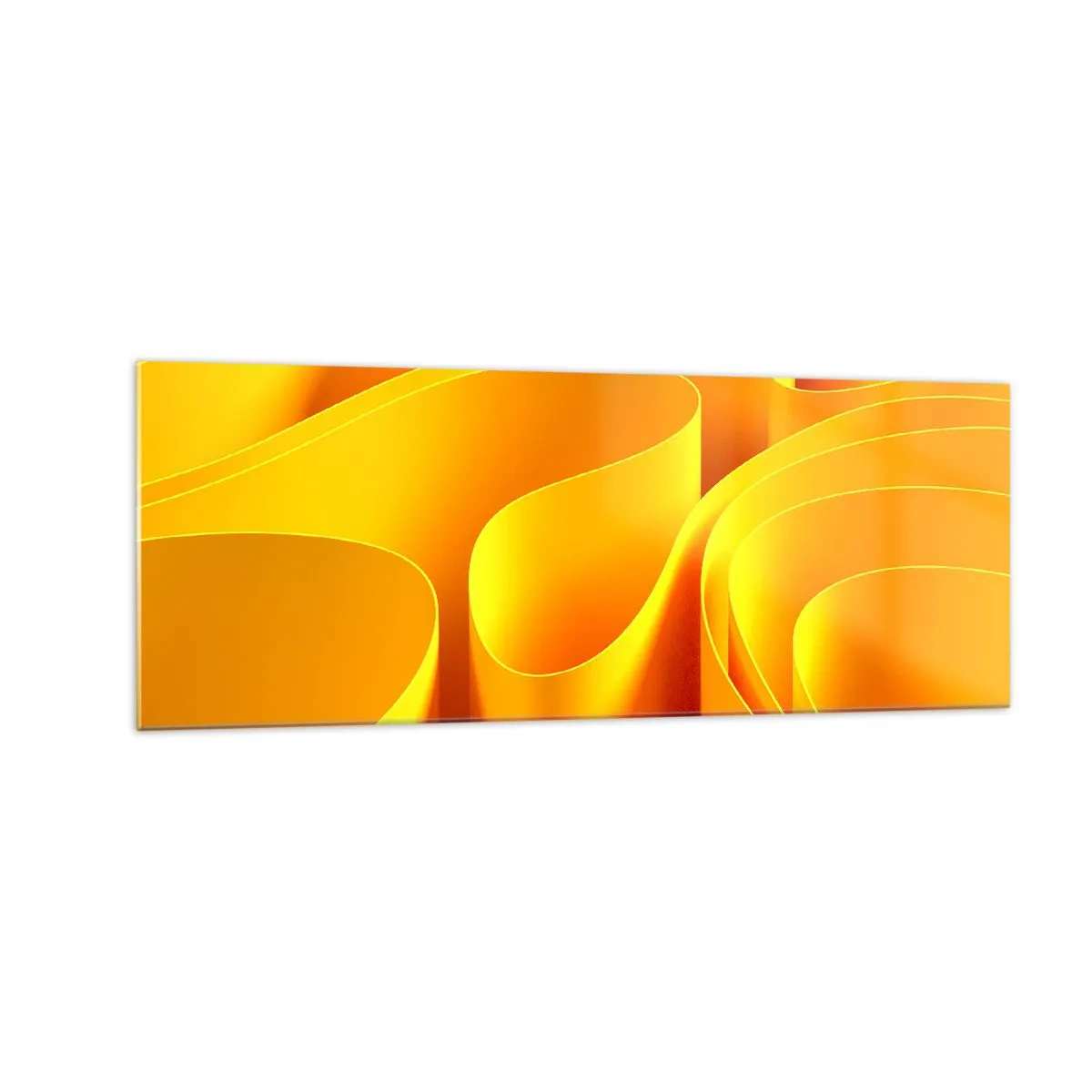 Billede på glas - Som solens bølger - 140x50 cm