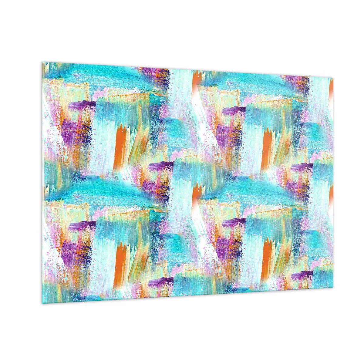 Billede på glas - Munter mazel topper - 100x70 cm