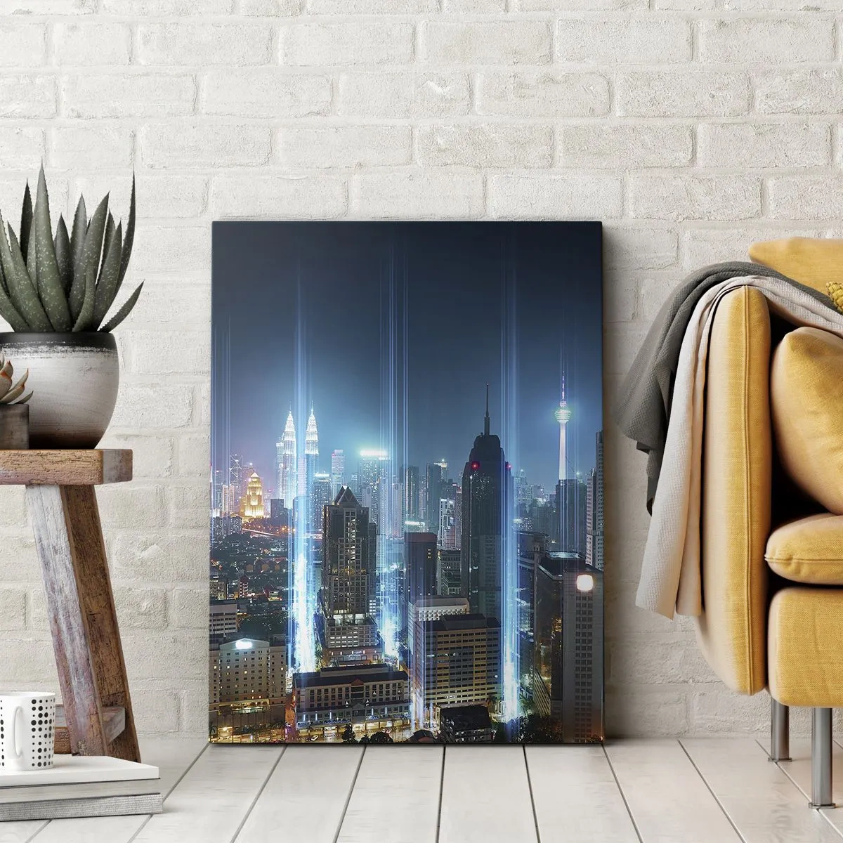 Lærredstryk - Billede på lærred - Berlin til himlen - 45x80 cm