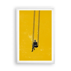 Plakat i hvid ramme - En dag som alle andre - 61x91 cm
