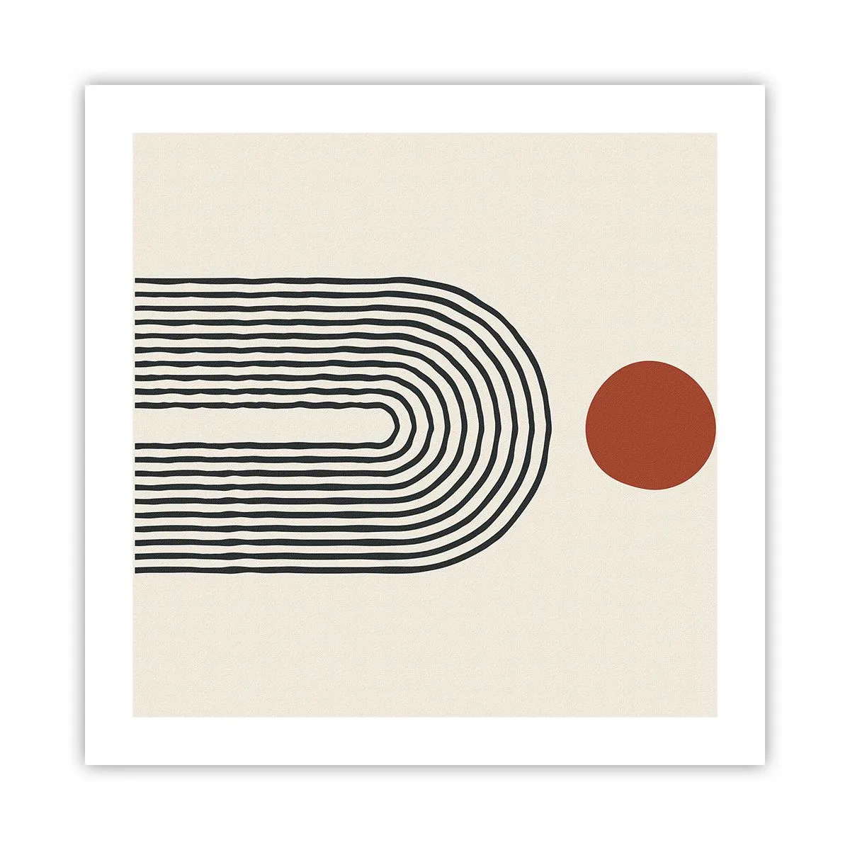 Plakat - Magnetisme af former og farver - 50x50 cm