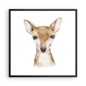 Plakat i sort ramme - Uskyldighedens natur - 60x60 cm