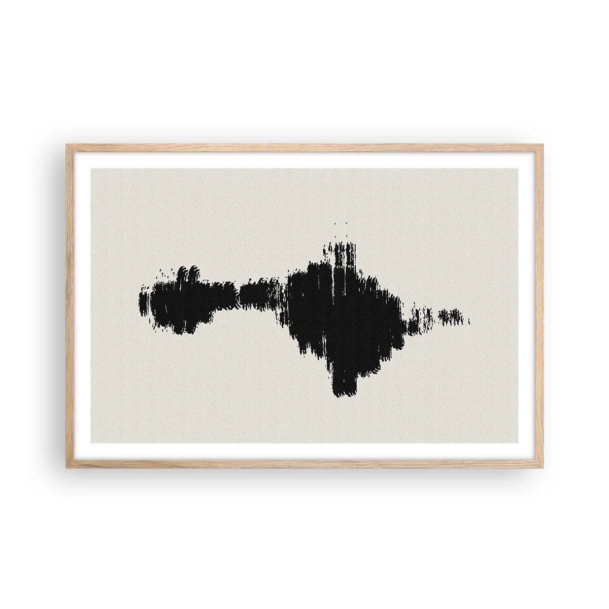 Plakat i ramme af lyst egetræ - Fantasiens vibrationer - 91x61 cm