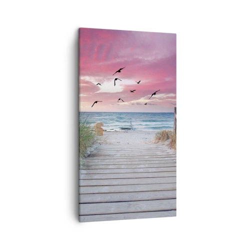 Lærredstryk - Billede på lærred - Baltisk indtryk - 45x80 cm