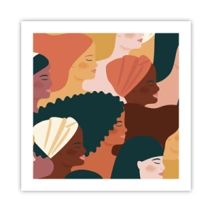 Plakat - Kun kvindelighed - 50x50 cm