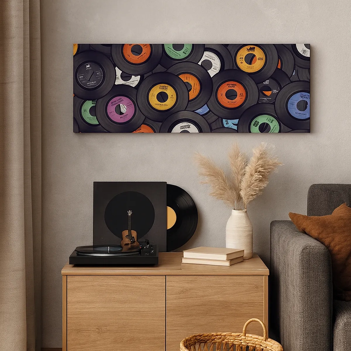 Lærredstryk - Billede på lærred - Farver fra klassikerne - 30x30 cm