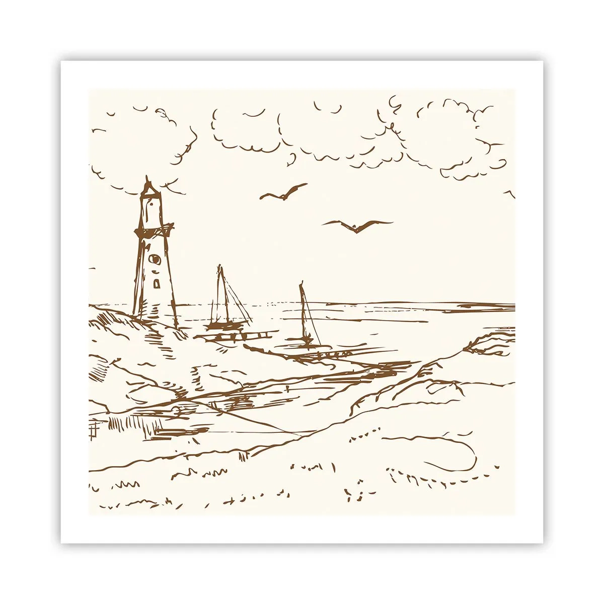 Plakat - Oversigt over sommerminder - 60x60 cm