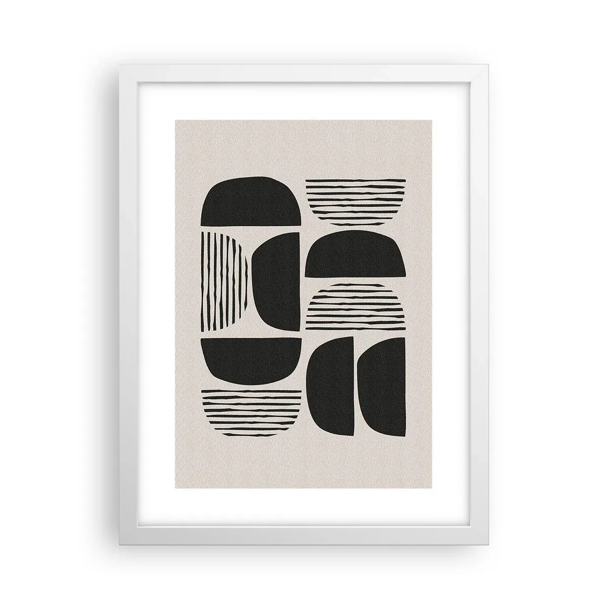 Plakat i hvid ramme - Halvhjertede arrangementer - 30x40 cm