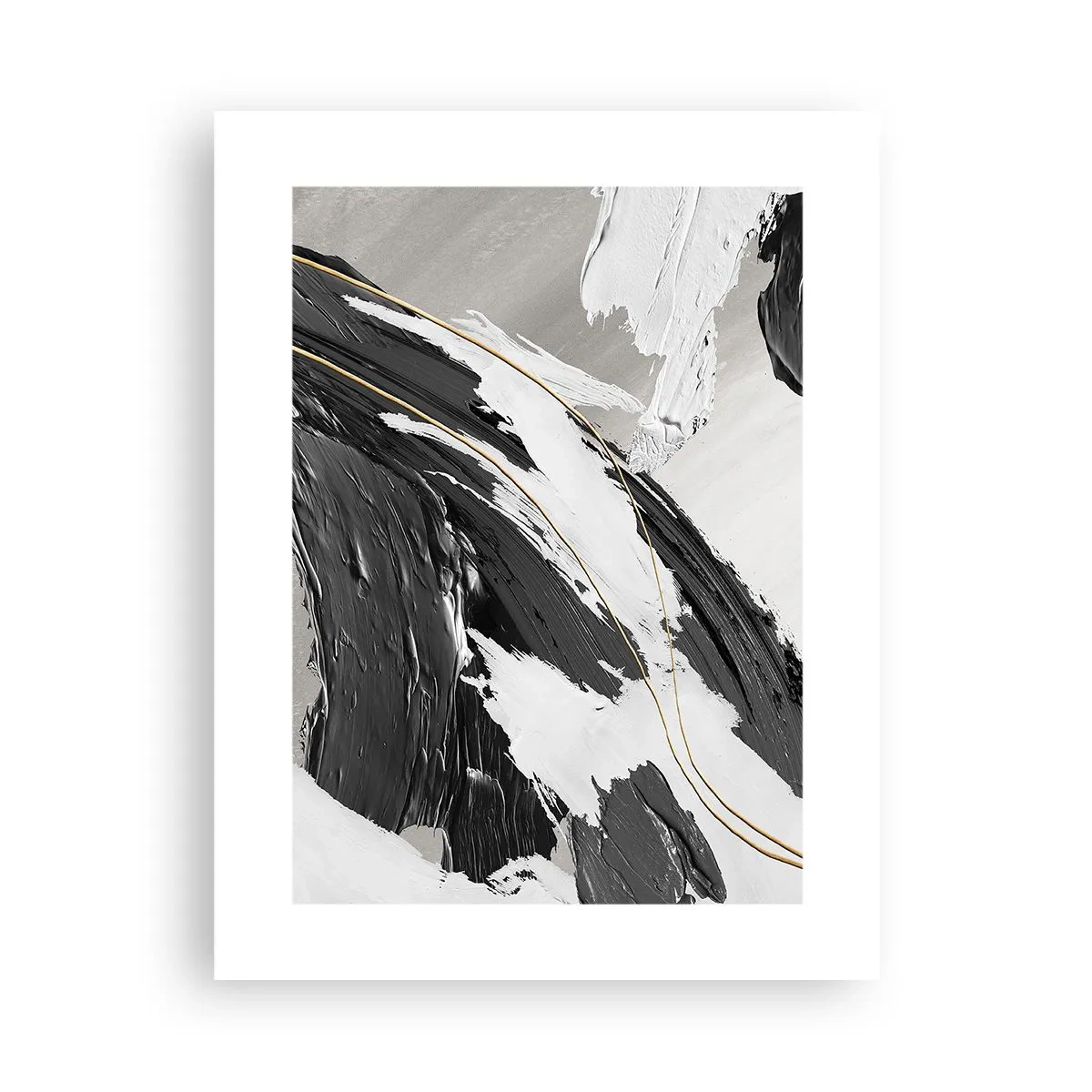 Plakat - Abstraktion med flair - 30x40 cm