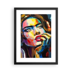 Plakat i sort ramme - Drømme som fugle svæver gennem himlen - 30x40 cm