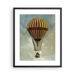 Plakat i sort ramme - Banebrydende flyvninger - 40x50 cm
