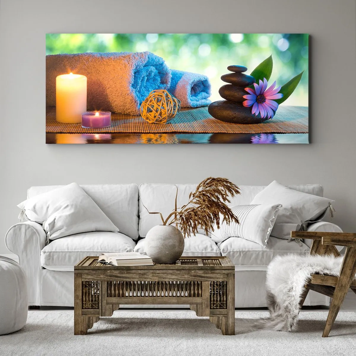 Lærredstryk - Billede på lærred - Tid til kroppen - 100x40 cm