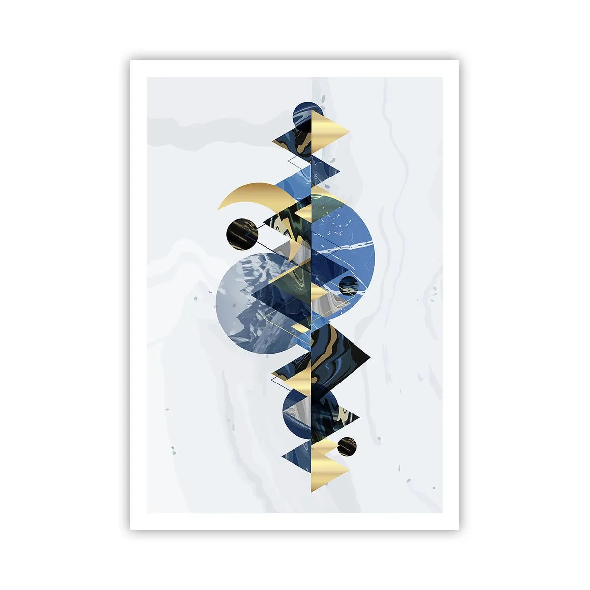 Plakat - Geometrisk landskab - 70x100 cm