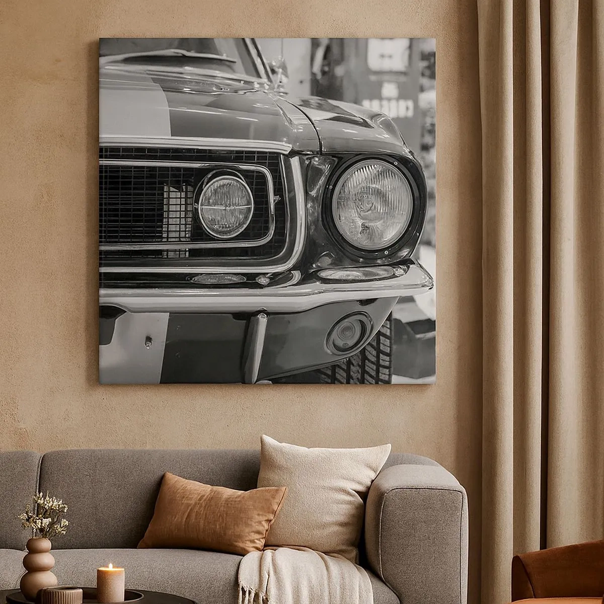 Lærredstryk - Billede på lærred - Hård kørsel - 30x30 cm