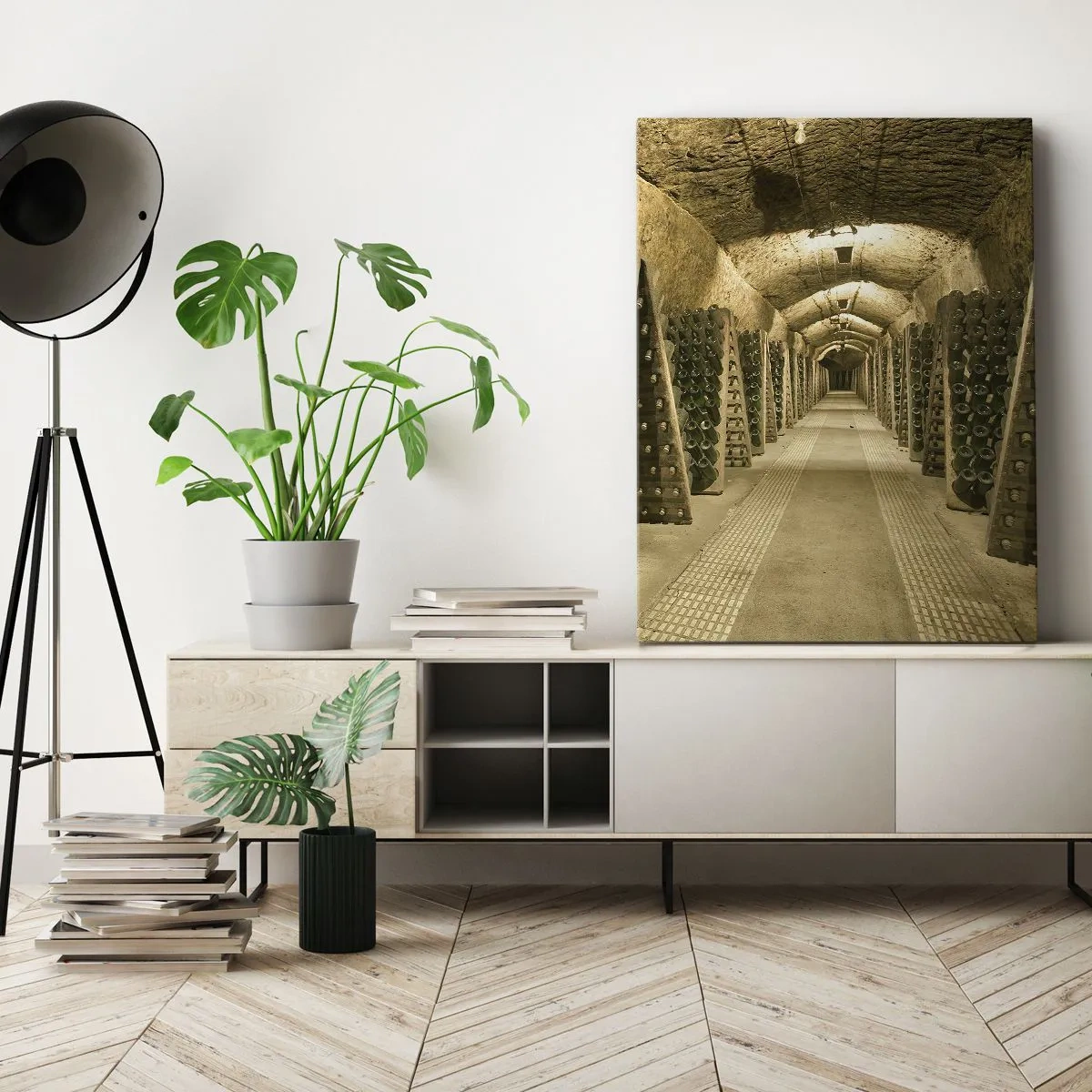 Lærredstryk - Billede på lærred - Smagens fødsel - 55x100 cm