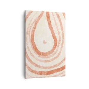 Lærredstryk - Billede på lærred - Koralcirkler - komposition - 80x120 cm