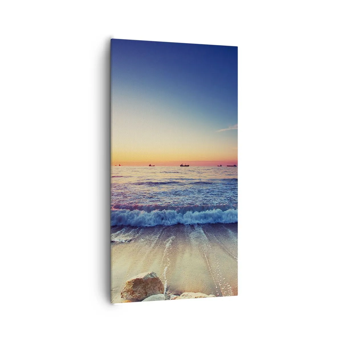 Lærredstryk - Billede på lærred - Og hvad er der bag horisonten? - 65x120 cm