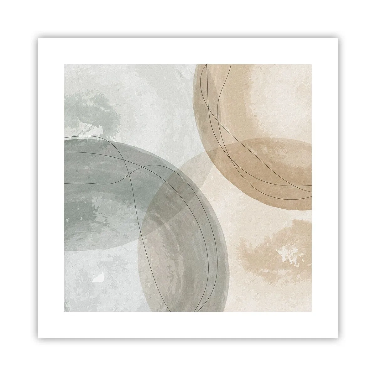 Plakat - Gennemtrængning af verdener - 40x40 cm