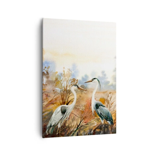 Lærredstryk - Billede på lærred - Hvor skal vi hen om efteråret? - 70x100 cm