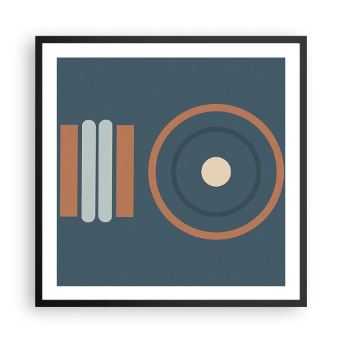 Plakat i sort ramme - Essensen af tingene - 60x60 cm