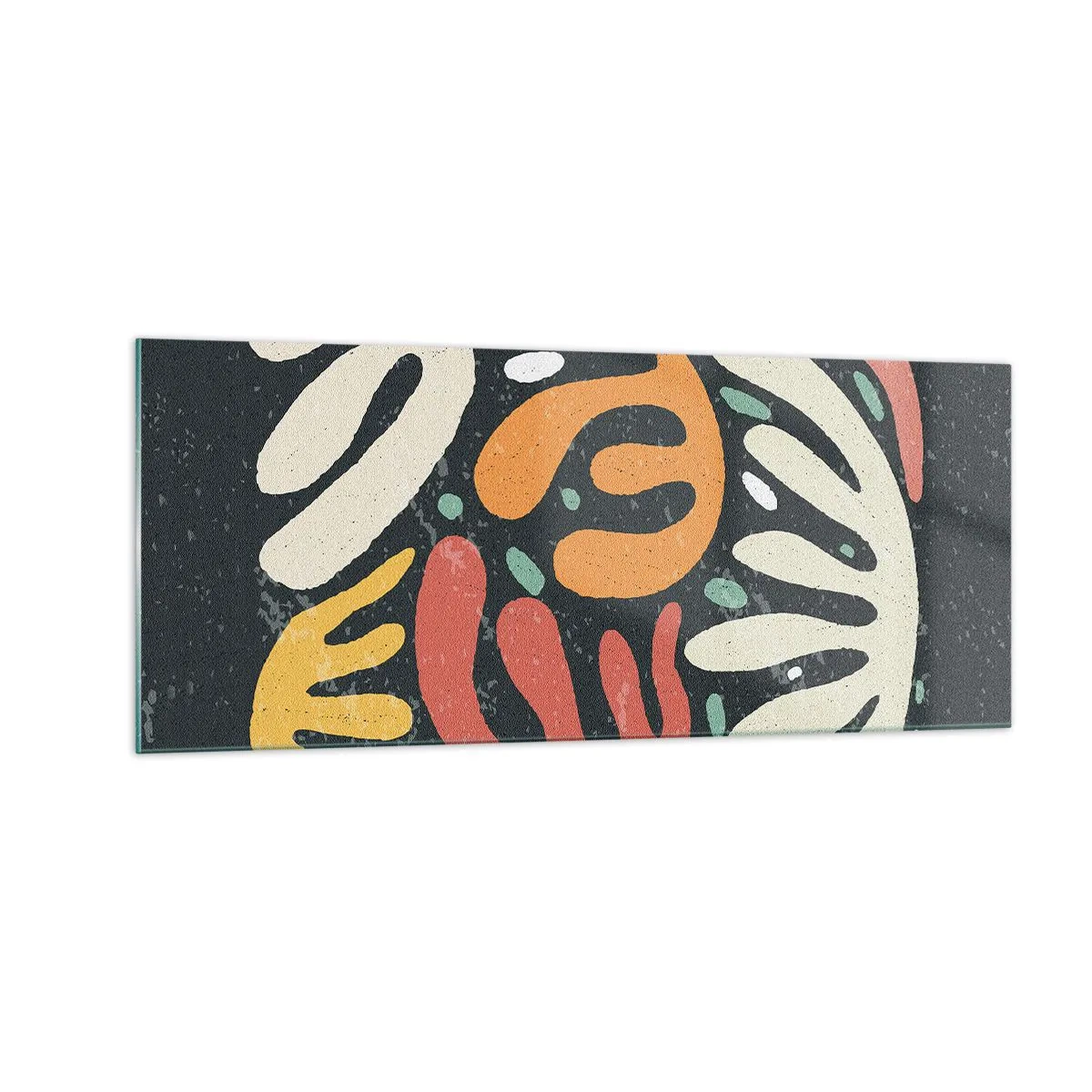 Billede på glas - Komposition - jeg er ved at fange dig - 100x40 cm