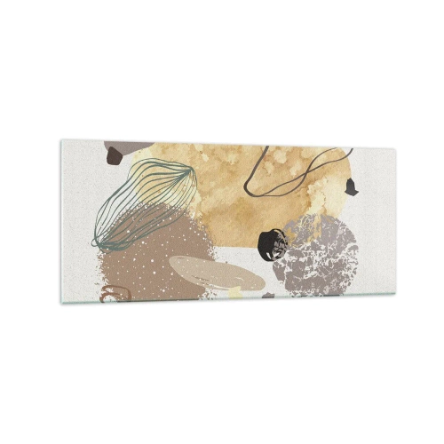 Billede på glas - Anvendt plumkologi - 120x50 cm