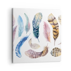 Lærredstryk - Billede på lærred - Letvægts, farverig og flerfarvet - 60x60 cm