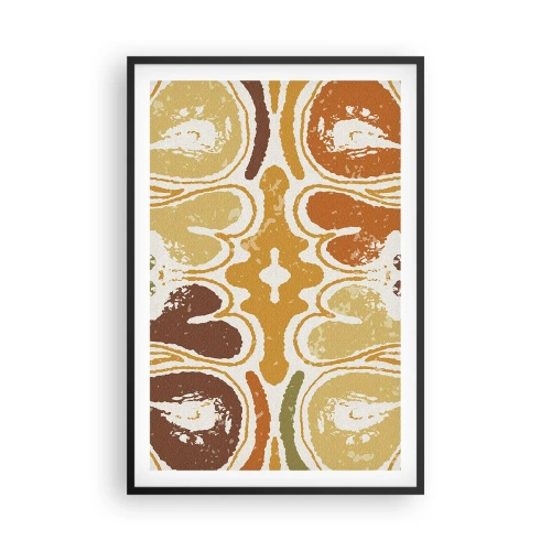 Plakat i sort ramme - Sentimental abstraktion - 61x91 cm