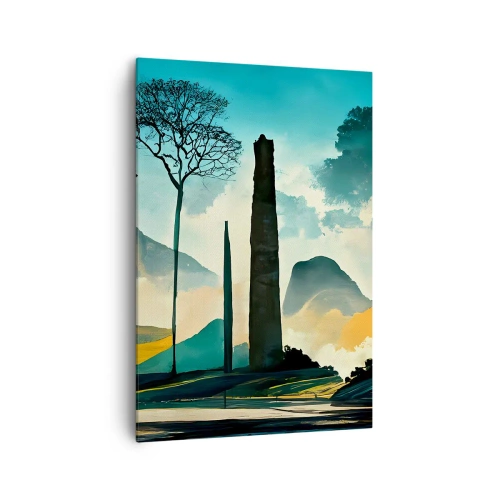 Lærredstryk - Billede på lærred - Stadig højere og højere - 70x100 cm