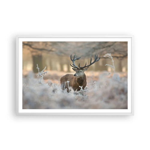 Plakat i hvid ramme - En frisk morgen - 91x61 cm