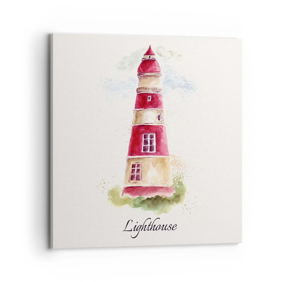 Lærredstryk - Billede på lærred - Altid vejret omkring - 70x70 cm