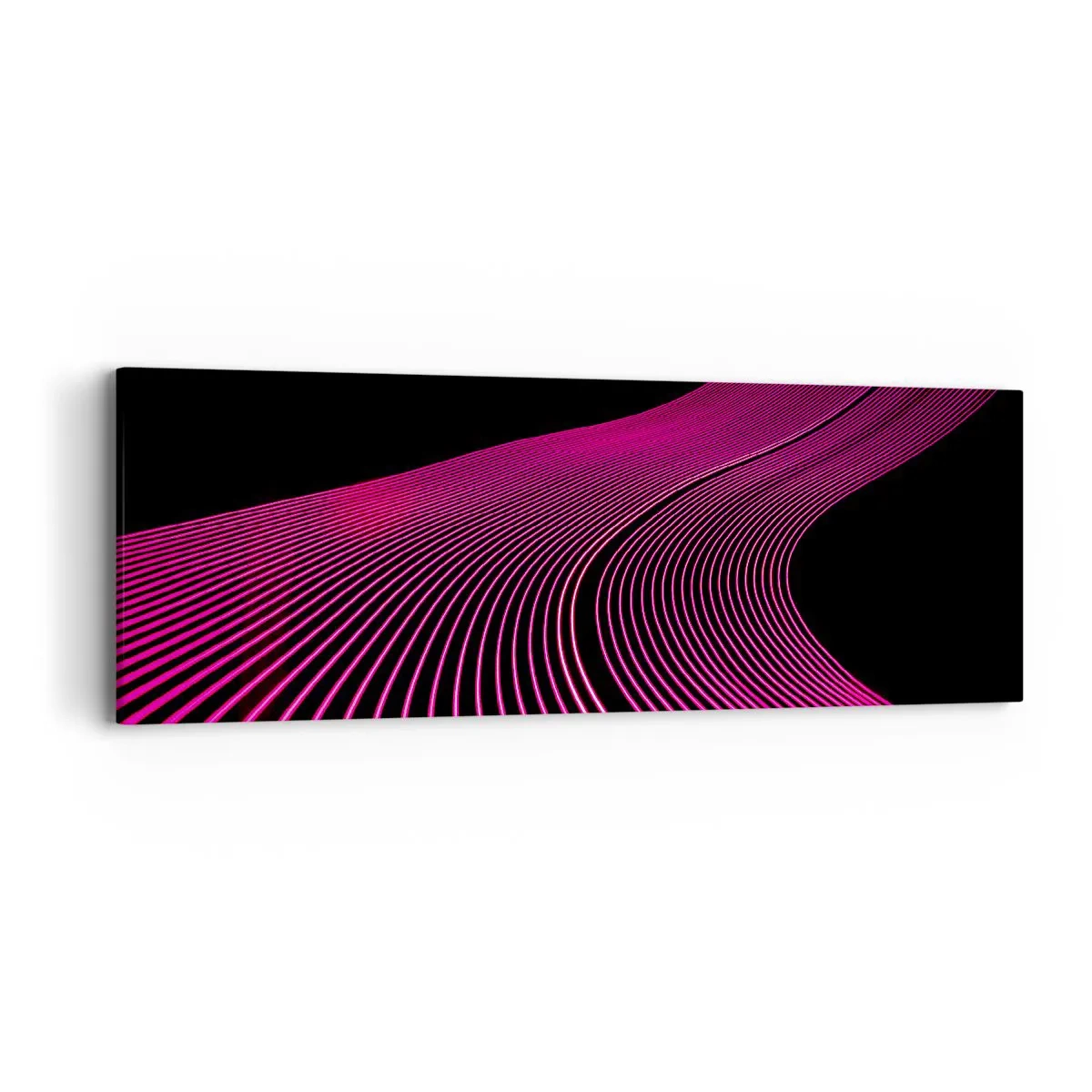 Lærredstryk - Billede på lærred - En allé af lys - 90x30 cm