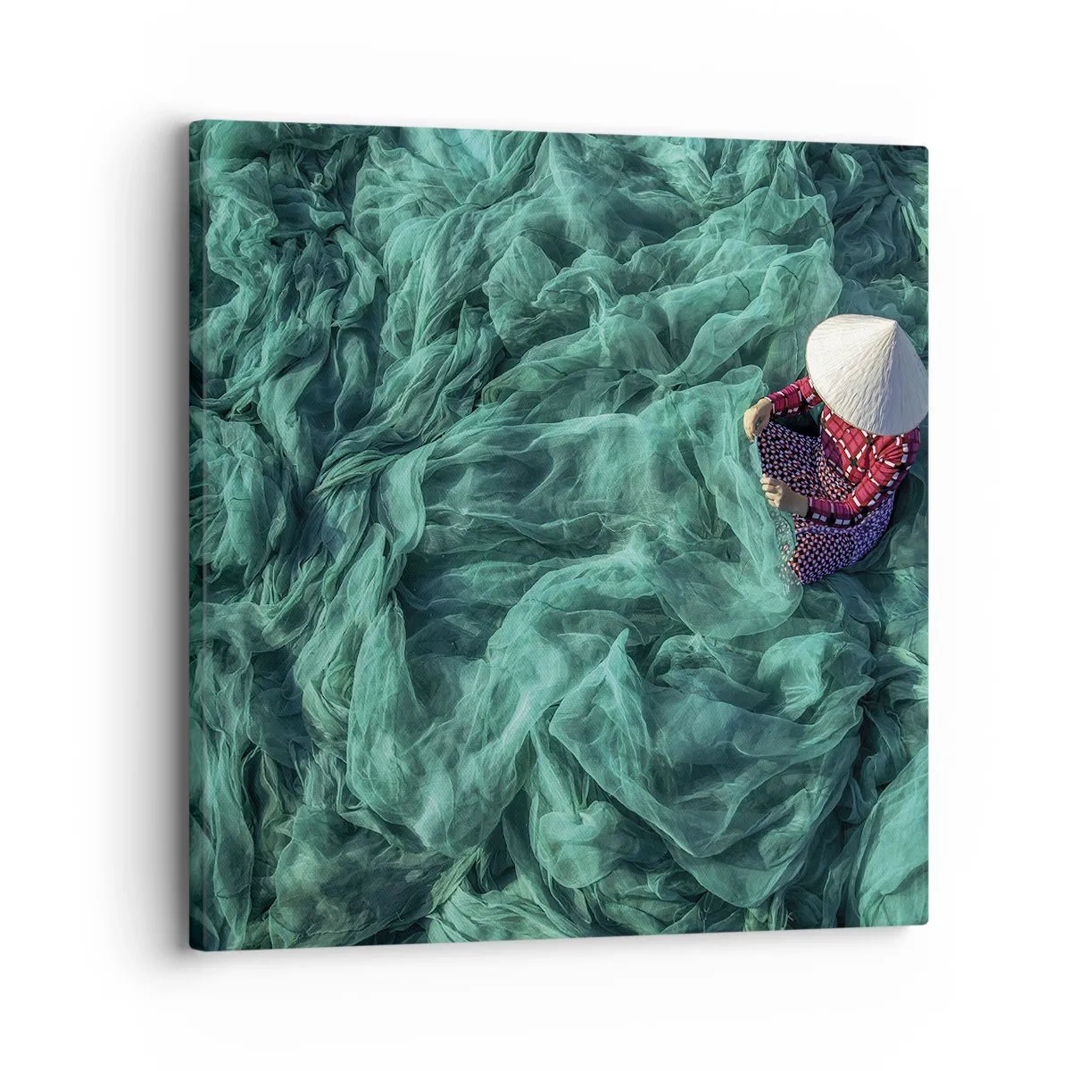 Lærredstryk - Billede på lærred - I et hav af lys - 30x30 cm