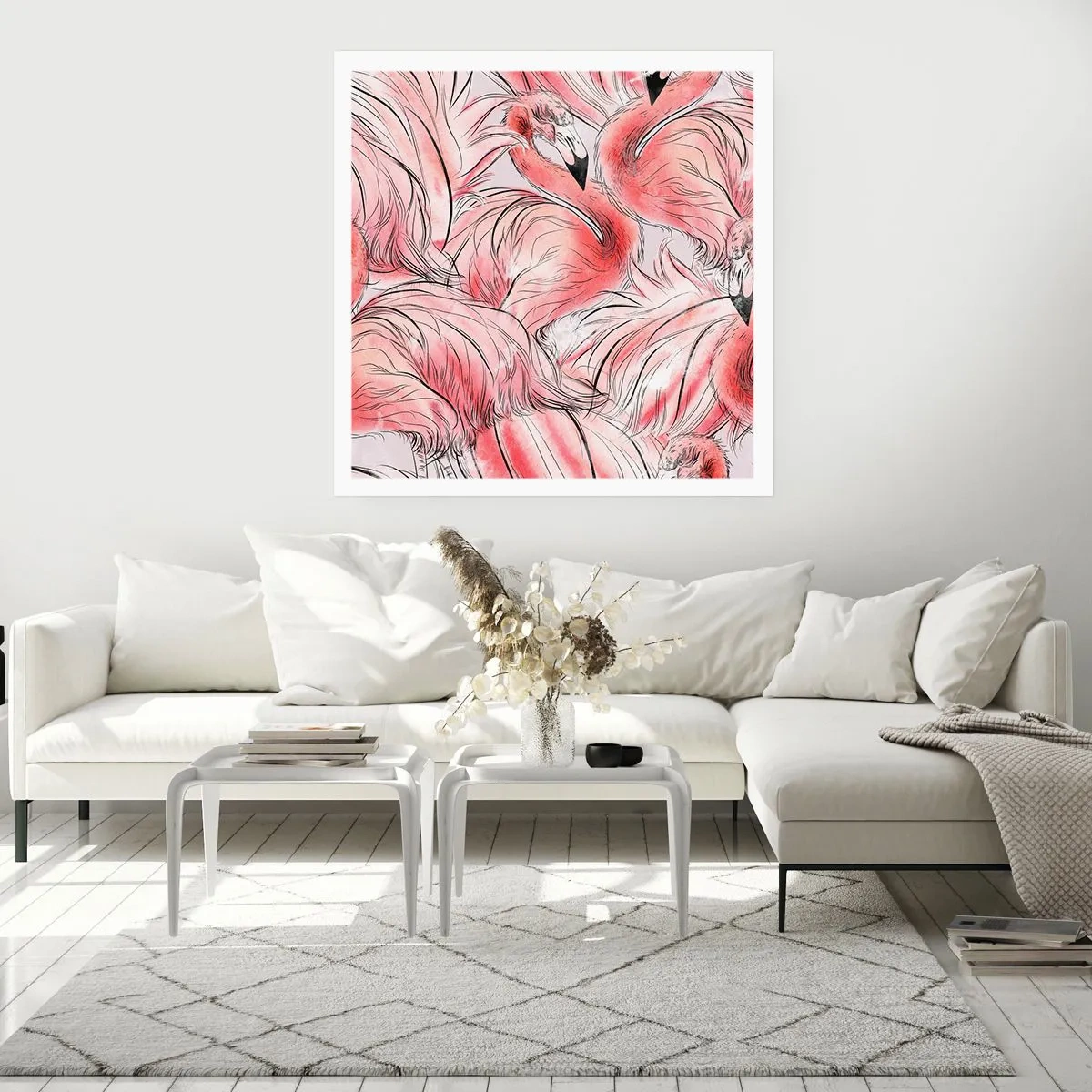 Plakat - Fugle corps de ballet - 40x40 cm