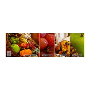 Prøve Fototapet Selvklæbende Deluxe Sticker - Høstkurven - Gastronomi, Frugt, Grøntsager - 100x30 cm