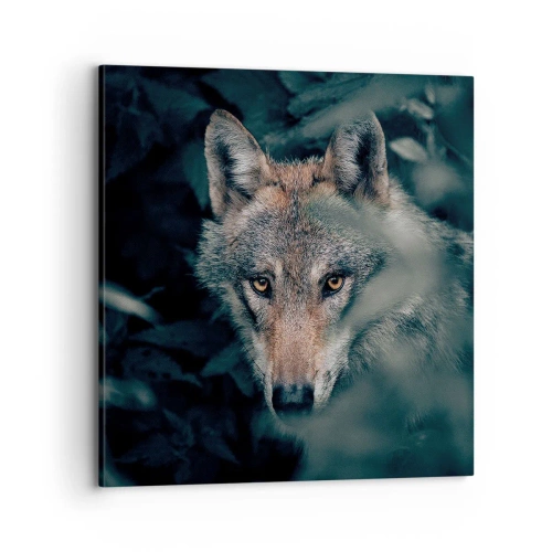 Lærredstryk - Billede på lærred - Jæger - 70x70 cm