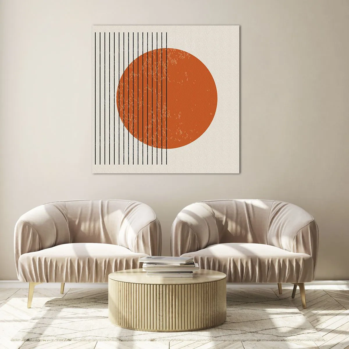 Billede på glas - Altid solen - 70x70 cm