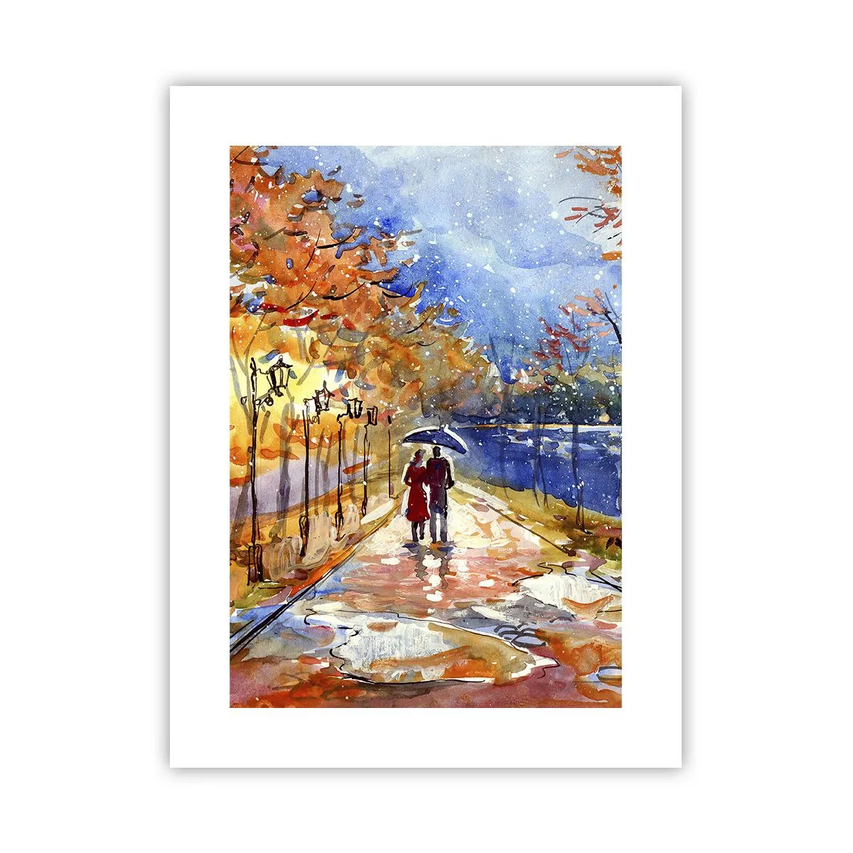 Plakat - Sammen indtil tidsfristen - 30x40 cm